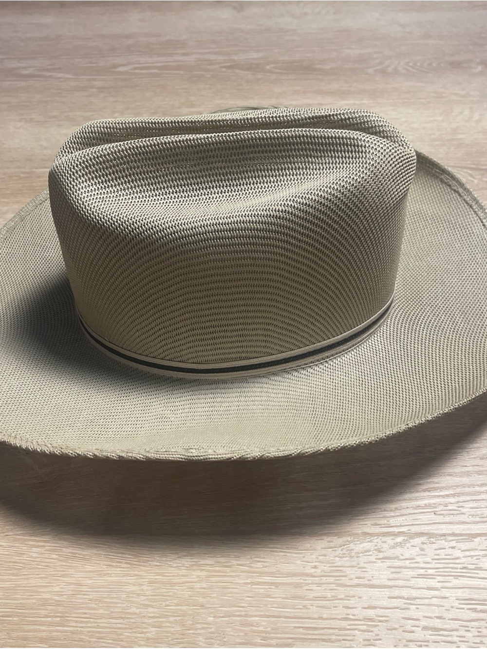 Vintage FABULON Mesh Breathable Western Cowboy Hat Made in the USA 7 - Picture 6 of 9